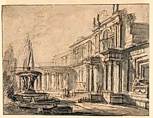 Architectural Fantasy: A Courtyard