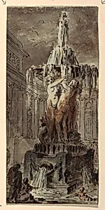 Architectural Fantasy with Fountain