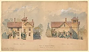 Architectural project for the house of P.J. Hetzel