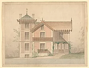 Architectural project for the house of P.J. Hetzel
