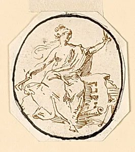 Architecture, from a Series of Seated Muses by Unknown
