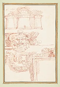 Armory, mask and a garland