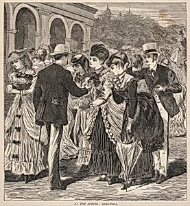 At the Spring: Saratoga, from Hearth and Home, August 28, 1869 by Winslow Homer