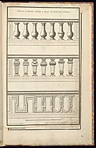 Balustres et Entrelas dâAppuy Ã  lâUsage des Balustrades et Balcons