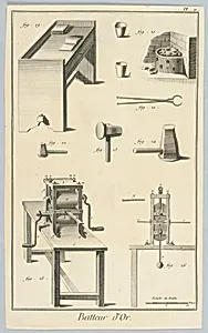 Batteur d'or, Plate II