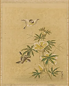 Birds and flowers