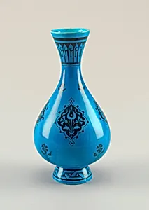 Bottle-Shaped Vase (One of a Pair)