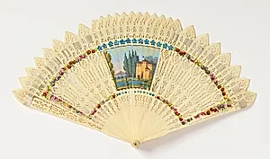 Brisé fan and case by Unknown