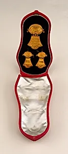 Brooch and earrings