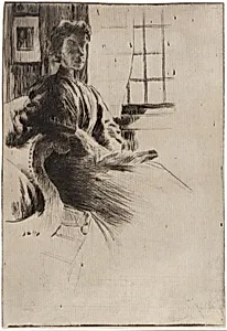 By the Window by J. Alden Weir