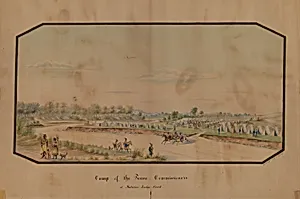 Camp of the Peace Commissioners at Medicine Lodge Creek