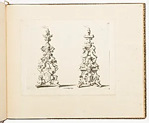 Candlestick Designs, from Dessins d'orfÃ¨vrerie (Designs for Metalwork)