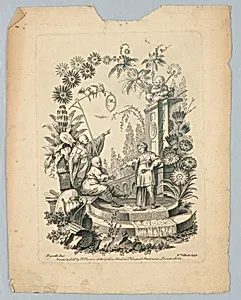 Cartouche with Chinoiserie Motifs by William Elliott, English, 1727 - 1766