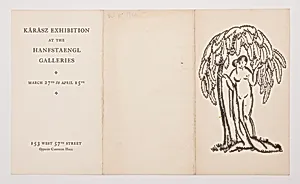Catalogue for the Karasz Exhibition, Hanfstaengl Galleries, New York, NY