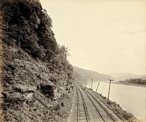Cathedral Rocks, Susquehanna River near Meshoppen, for the Lehigh Valley Railroad