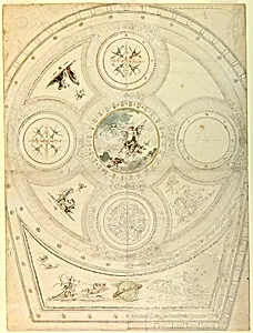 Ceiling Decoration, Teatro Valle, Rome