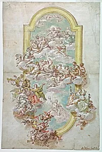 Ceiling with Jupiter, Juno, and Other Deities