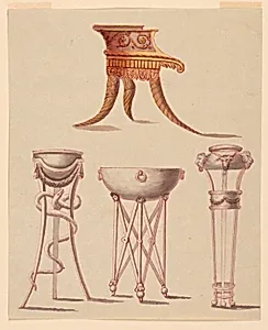 Chair and Three Tripods by Unknown