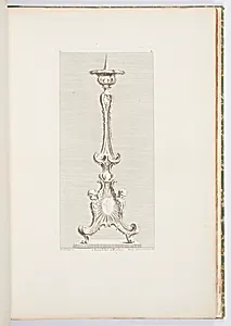 Chandelier d'Eglise (Church Chandelier), plate 81, from Oeuvres de Juste-AurÃ¨le Meissonnier (Works by Juste-AurÃ¨le Meissonnier)