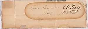 Charles Wilson Peale's autograph