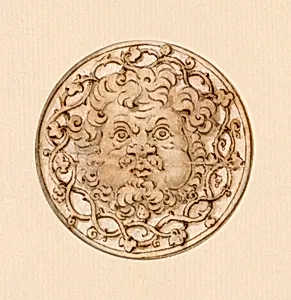 Chased Silver Medallion