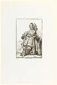 Chef des Indiens (Indian Chief), plate 8 from the series Caravanne du Sultan a la Mecque (Caravan of a Sultan Going to Mecca)