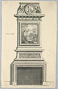 Cheminée en Saillye, Plate 5 from "Livre Nouveau de Cheminée"
