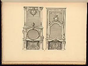 Chimneypiece Designs by Jean Berain, the elder, French, 1640-1711