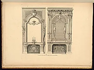Chimneypiece Designs by Jean Berain, the elder, French, 1640-1711