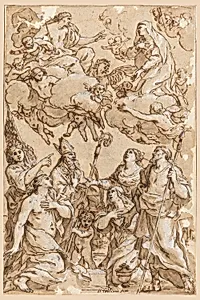 Christ and the Virgin with Patron Saints of Pistoia