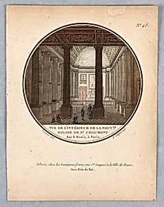 Church of Saint Chaumont, Plate 48 from "Vues Pittoresques des Princepaux Ãdifices de Paris"