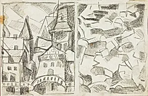 City Scene--Abstract by Carl Newman