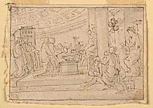 Classicized Interior Scene with Virgin and Child (?)