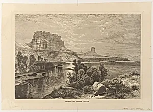 Cliffs of Green River by Thomas Moran, American, b. Britain, 1837–1926