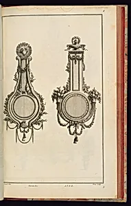 Clock or Barometer Wall Mount Designs by Richard de Lalonde, French, active 1780–96