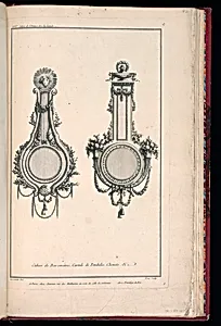Clock or Barometer Wall Mount Designs by Richard de Lalonde, French, active 1780–96