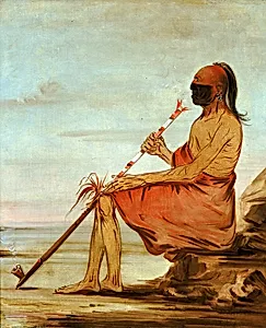 Coo-coo-coo, The Owl, an Aged Chief by George Catlin