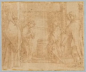 Copy after Annunciation of the Angel to Zechariah