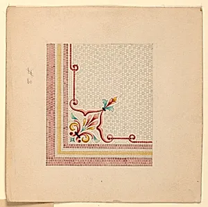 Corner Design for Mosaic Floor