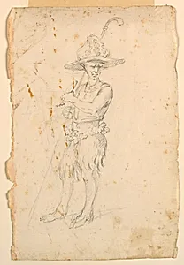 Costume Design: A Satyr for a Ballet by Unknown