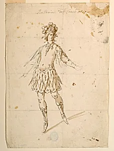 Costume Design: Dancer to Perform on a Chariot for a Ballet by Unknown