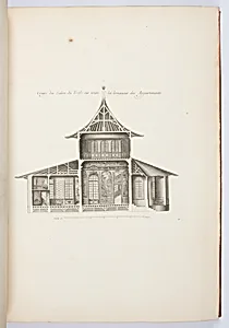 Coupe du Salon du Trefle sur toute la longeur des Appartements.