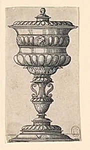 Covered Goblet, from a series of eleven designs for goblets