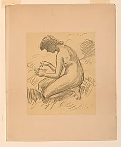 Crouching Female Nude