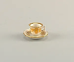 Cup and Saucer, from a Miniature Tea Set