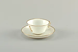 Cup and Saucer, from a Napoleon III Table Service (Tasse et soucoupe, Service Ã  Chiffre DorÃ© de l'Empereur NapolÃ©on III)