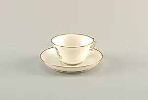 Cup and Saucer, from a Napoleon III Table Service (Tasse et soucoupe, Service Ã  Chiffre DorÃ© de l'Empereur NapolÃ©on III)