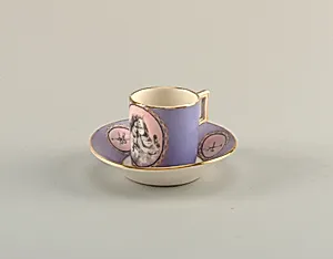 Cup and Saucer with Putti Medallion