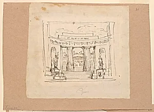 Curtain Design, Curving Gateway Antique Architecture