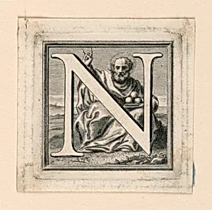 Decorated Capital Letter N